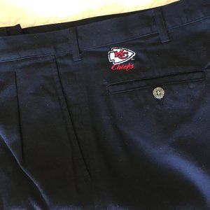 Men's Kansas City Chiefs Black Lee Authentic Clothing Dress Slacks Pants 36x32